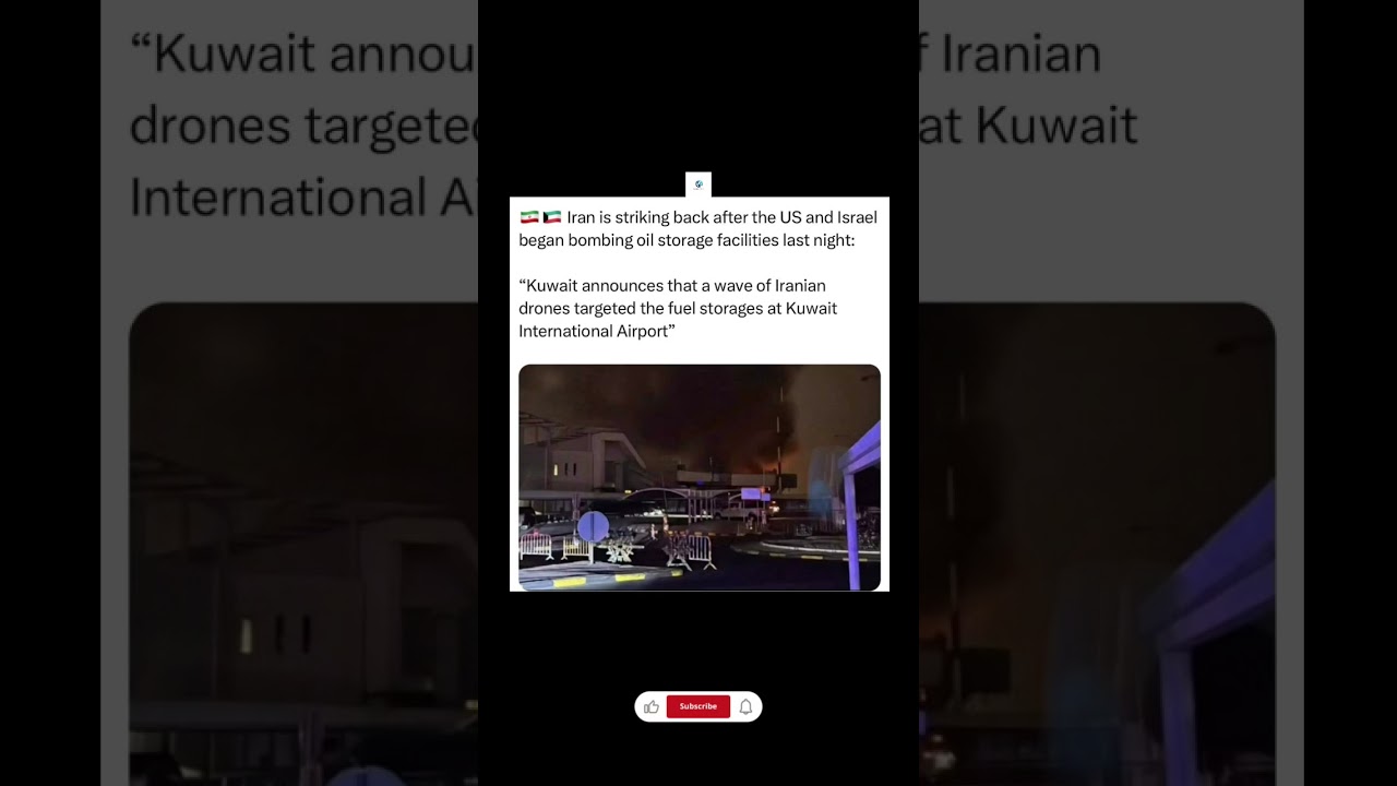 Iran Strikes Back! 🇮🇷 Drone Attack on Kuwait Airport Fuel Storage! 🚨