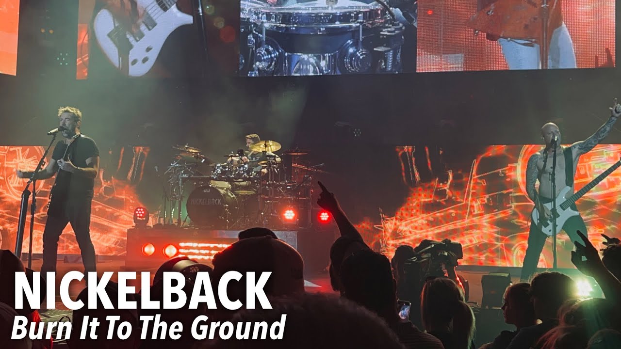 NICKELBACK - Burn It To The Ground - Live @ CWMP - The Woodlands,TX 7/23/23 4K HDR