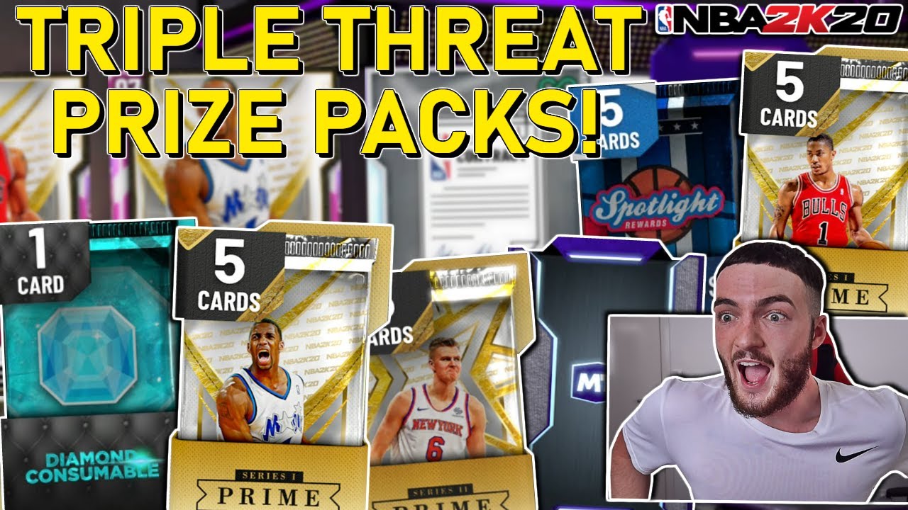 *INSANE* Triple Threat PRIZE packs PACK OPENING! We made so much MT! (NBA 2K20 MYTEAM)