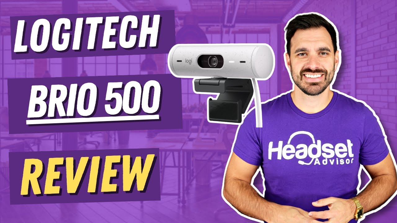 Logitech Brio 500: Webcam for Teams Zoom and Google