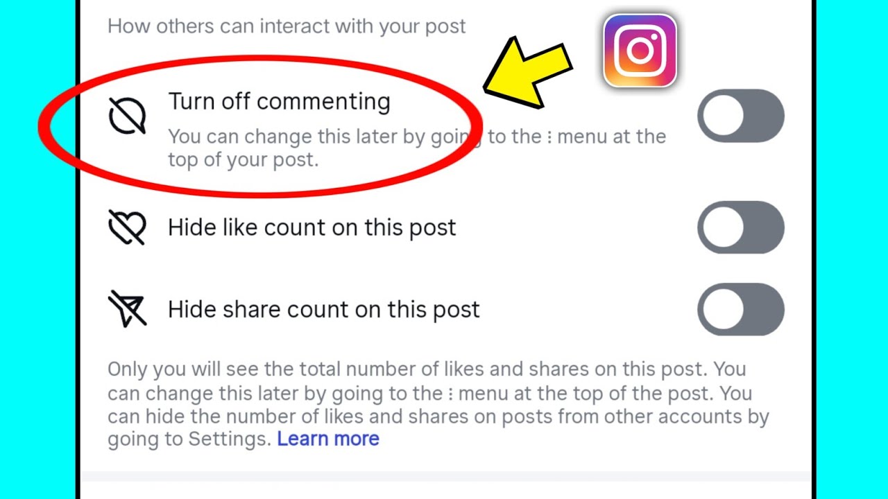 What is Turn Off Commenting?