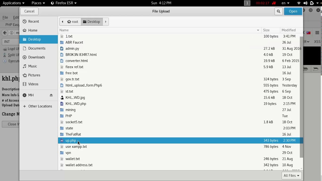 PHP code injection by KHL WD