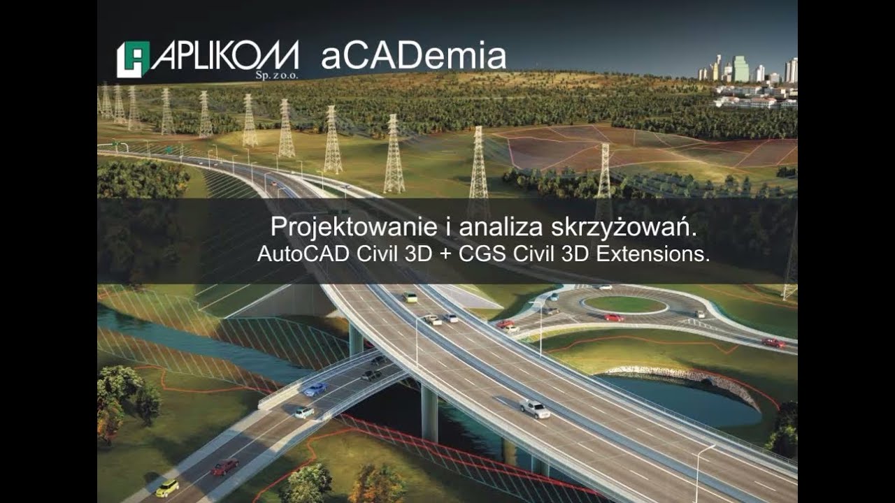 Projektowanie i analiza skrzyżowań (AutoCAD Civil 3D + CGS Extensions)