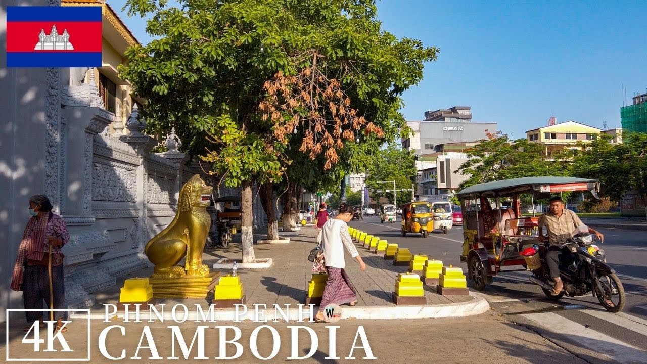 🇰🇭 Phnom Penh Local Life - Cambodia Walking Tour 4K