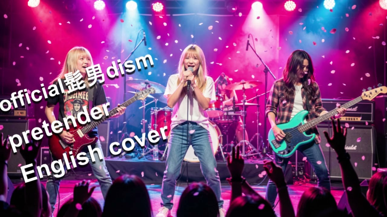【English Cover】Pretender / Official髭男dism | Lumina Echo【AI Girls Rock band sing J-POP】