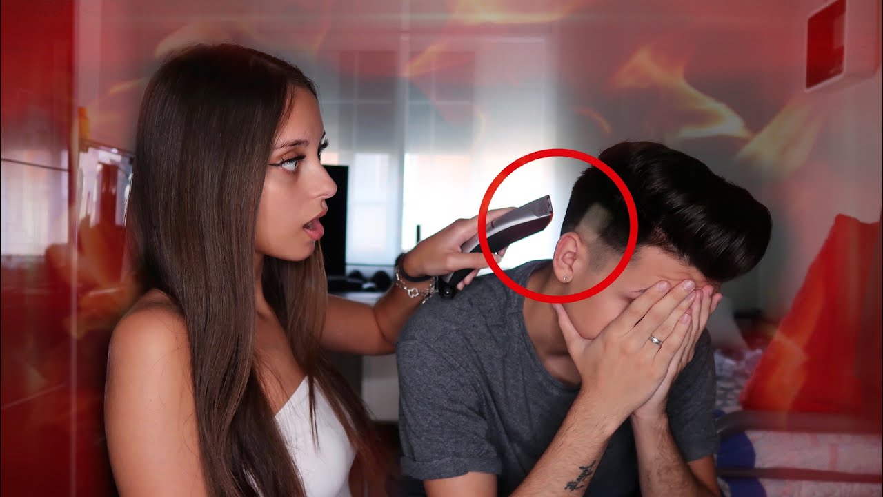 LE CORTO EL PELO A MI NOVIO😳🔥