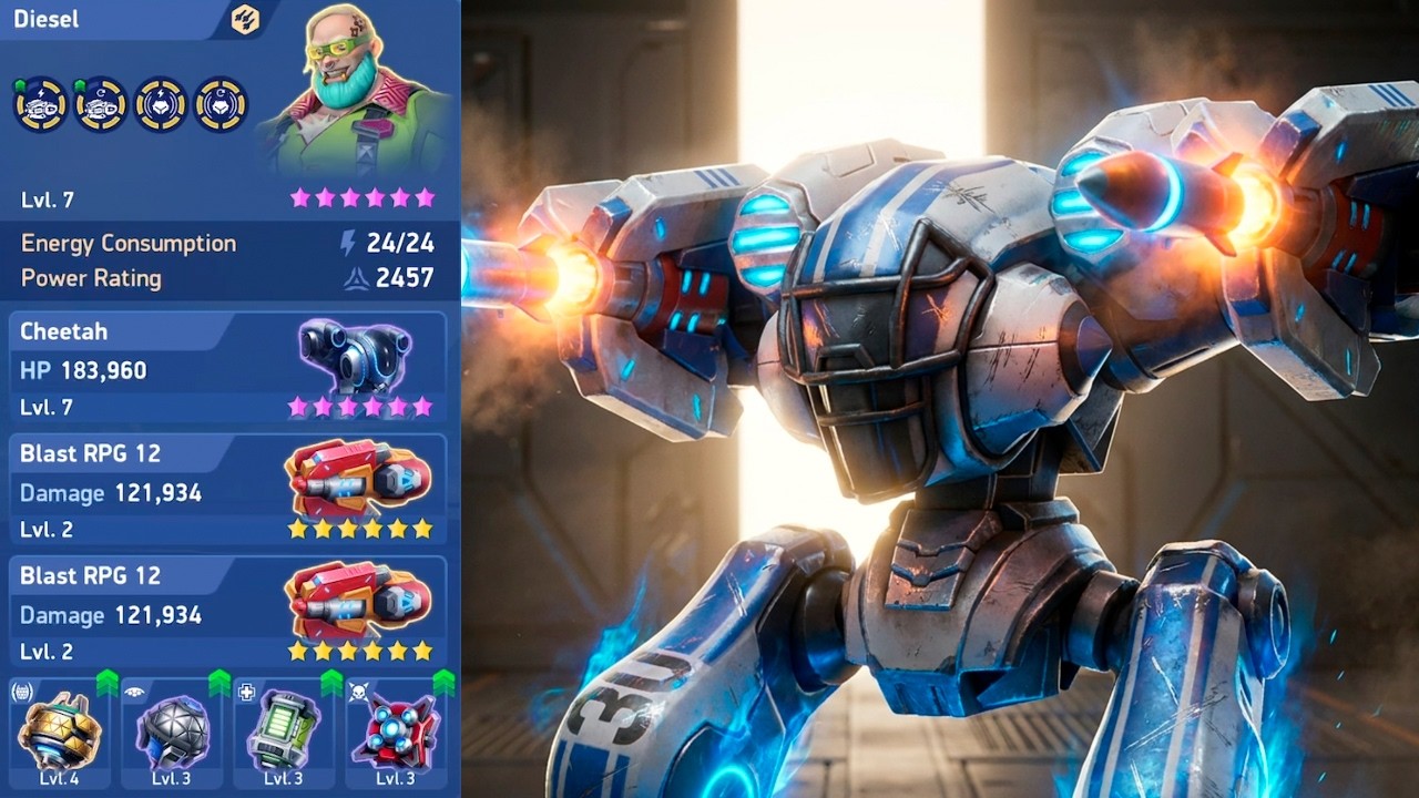 Blast RPG Makes Cheetah Feel Wild | Mech Arena