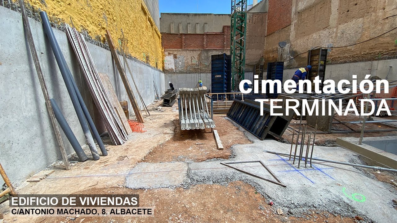 CIMENTACIÓN TERMINADA | Visita de obra | Antonio Machado, 8 Albacete | BERNALTE Arquitectura