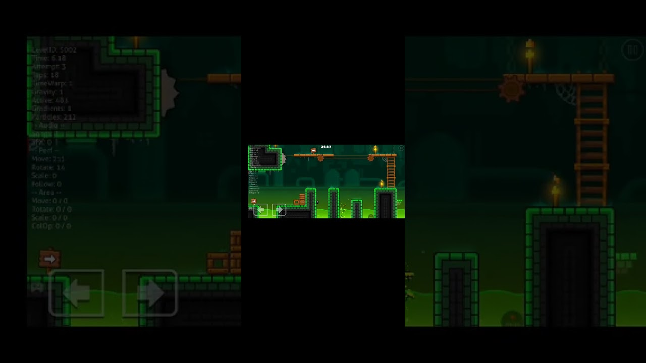 Jugando geometry dash niveles plataforma 1#