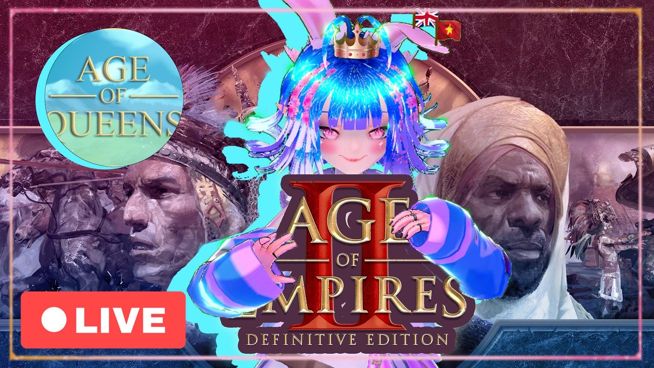 🔴  Girl Gamers playing AoE2 👑 AoE2 Multiplayer \w Age of Queens Server