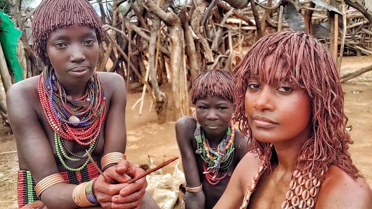 The most stylish hair cut I ever had. Hamer tribe of Ethiopia.