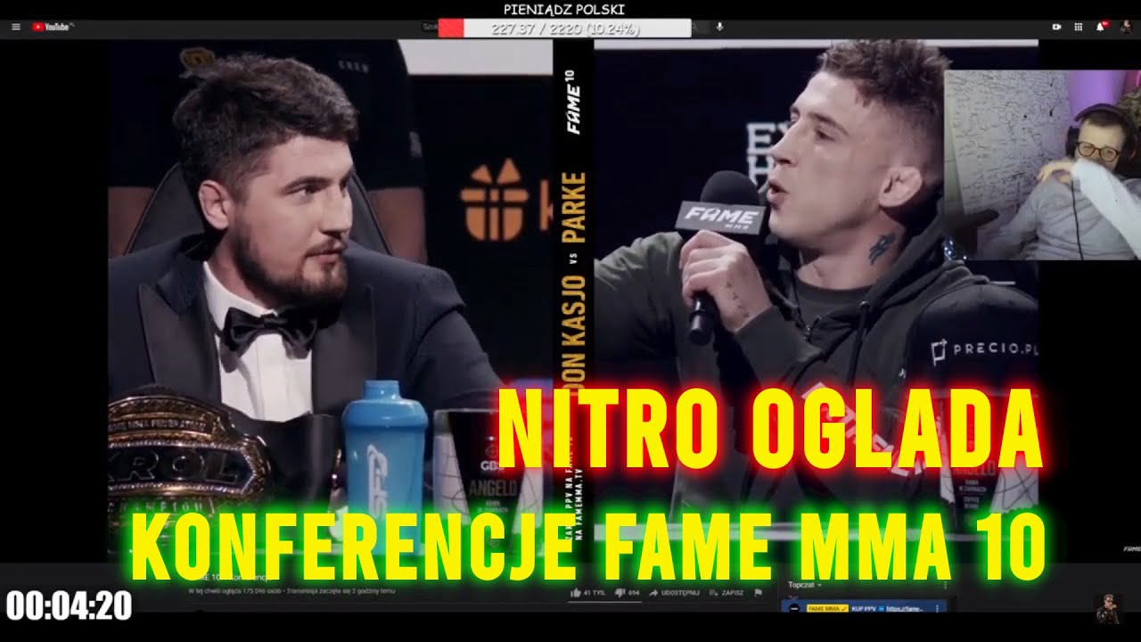 NITRO OGLĄDA KONFERENCJE FAME MMA 10 | DON KASJO - NORMAN PARKE