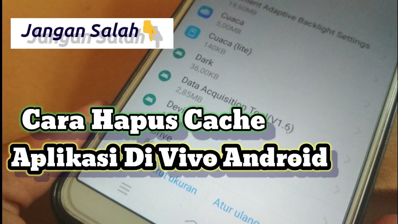 Cara Membersihkan Cache Data Aplikasi Di Hp Vivo | Cara Menghapus Cache Data Aplikasi