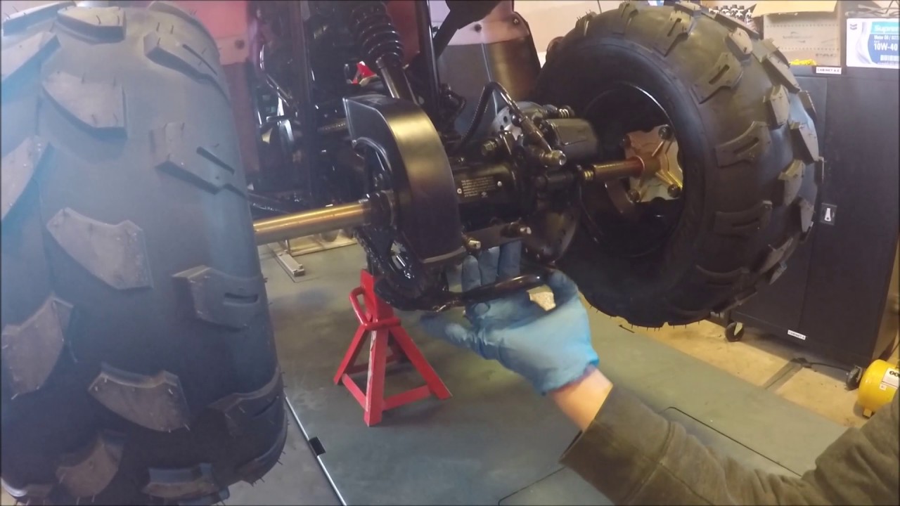 HOW TO ADJUST THE CHAIN ON A CHINESE ATV TAOTAO T FORCE 125 QUAD