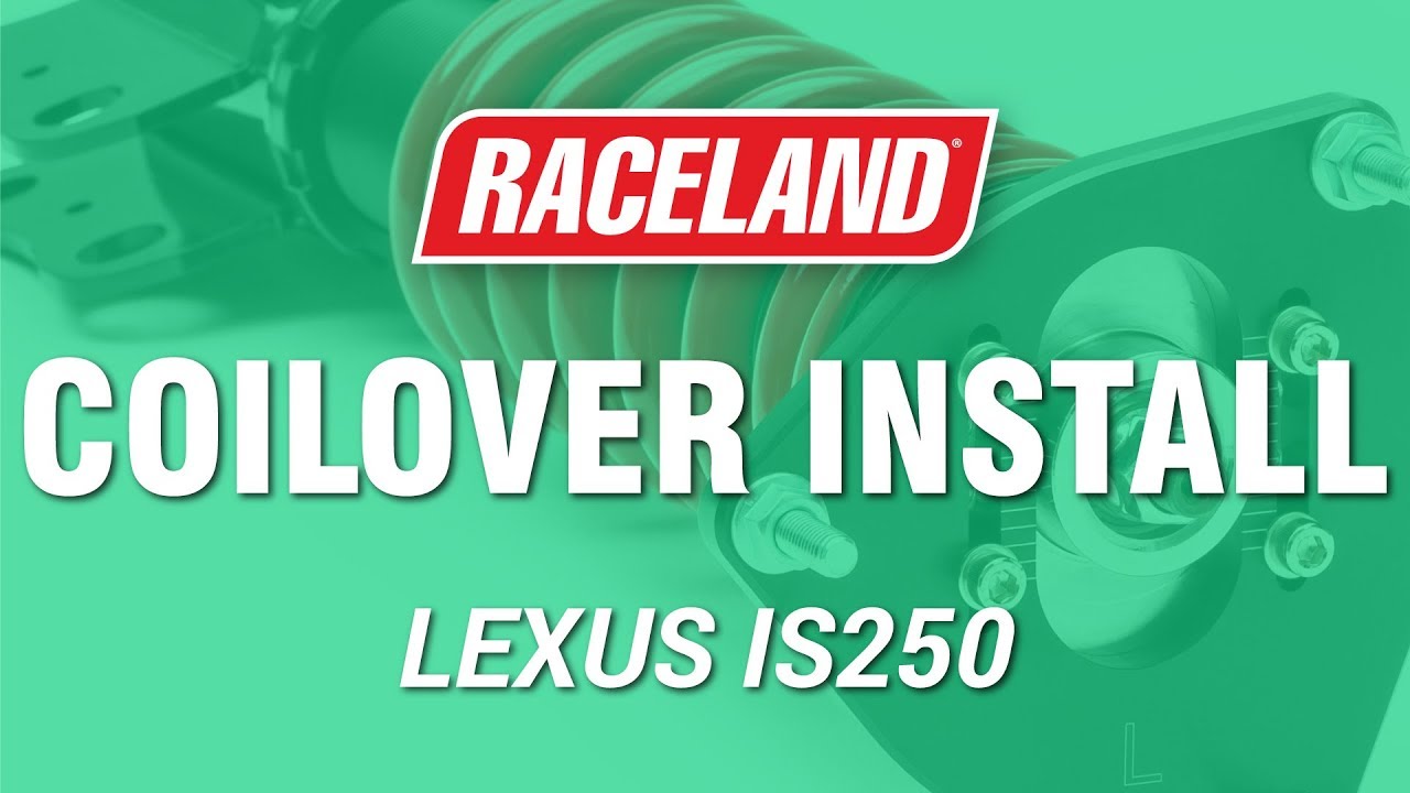 Как установить койловеры Raceland Lexus IS250