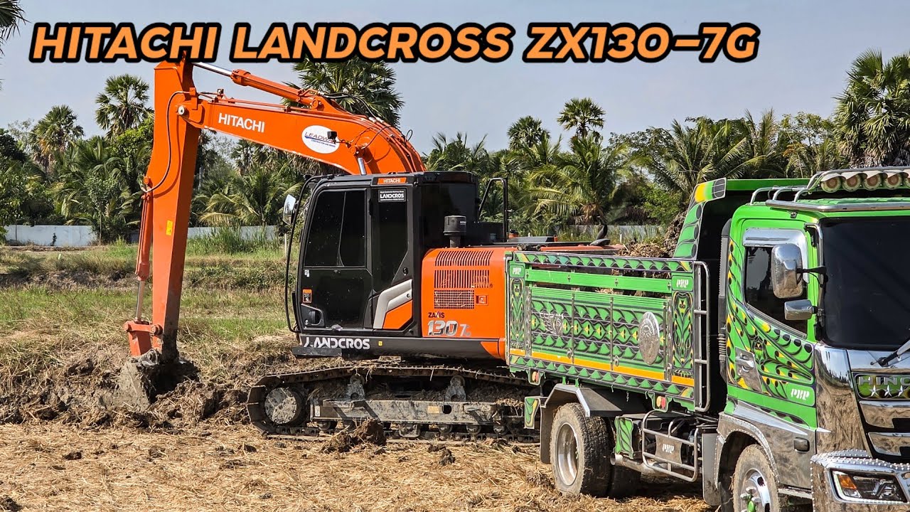 มาดู Hitachi Landcross ZX130-7G ตักดินนา หัวใจ4JJ เซฟน้ำมันกว่าเดิม ทีมงานกิตติแมคโครเพชรบุรี