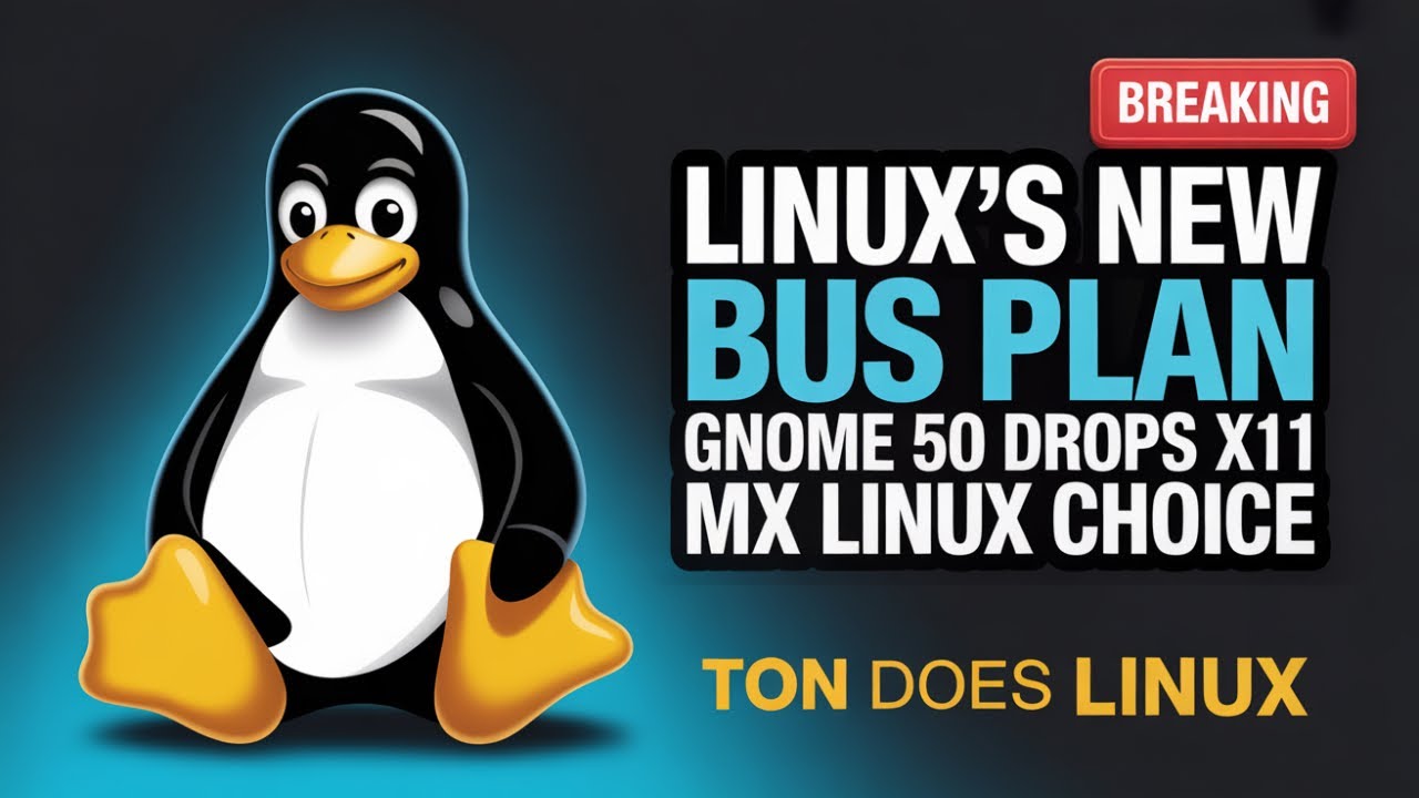 Новая шина Linux, GNOME 50 отказывается от X11, и MX — выбор Linux.