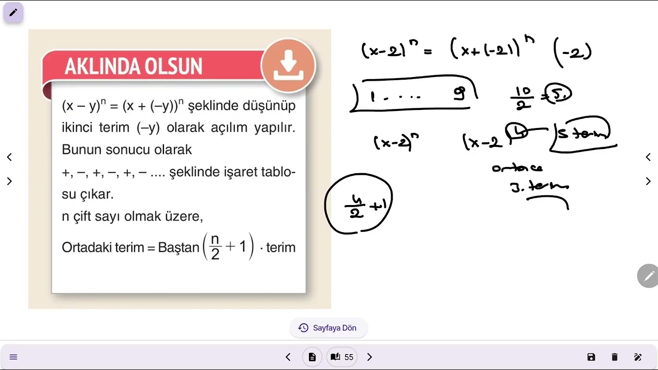 23) Binom Açılımı... ÇAP YAYİNLARİ PKOB FASİKÜLÜ 