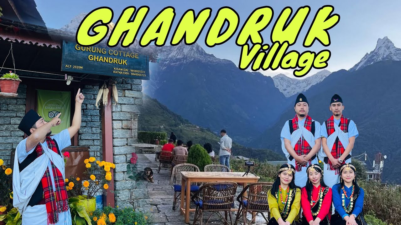 GHANDRUK VILLAGE || MOST BEAUTIFUL VILLAGE OF NEPAL🇳🇵|| WITH @ElinaRides ☺️[EP~6]