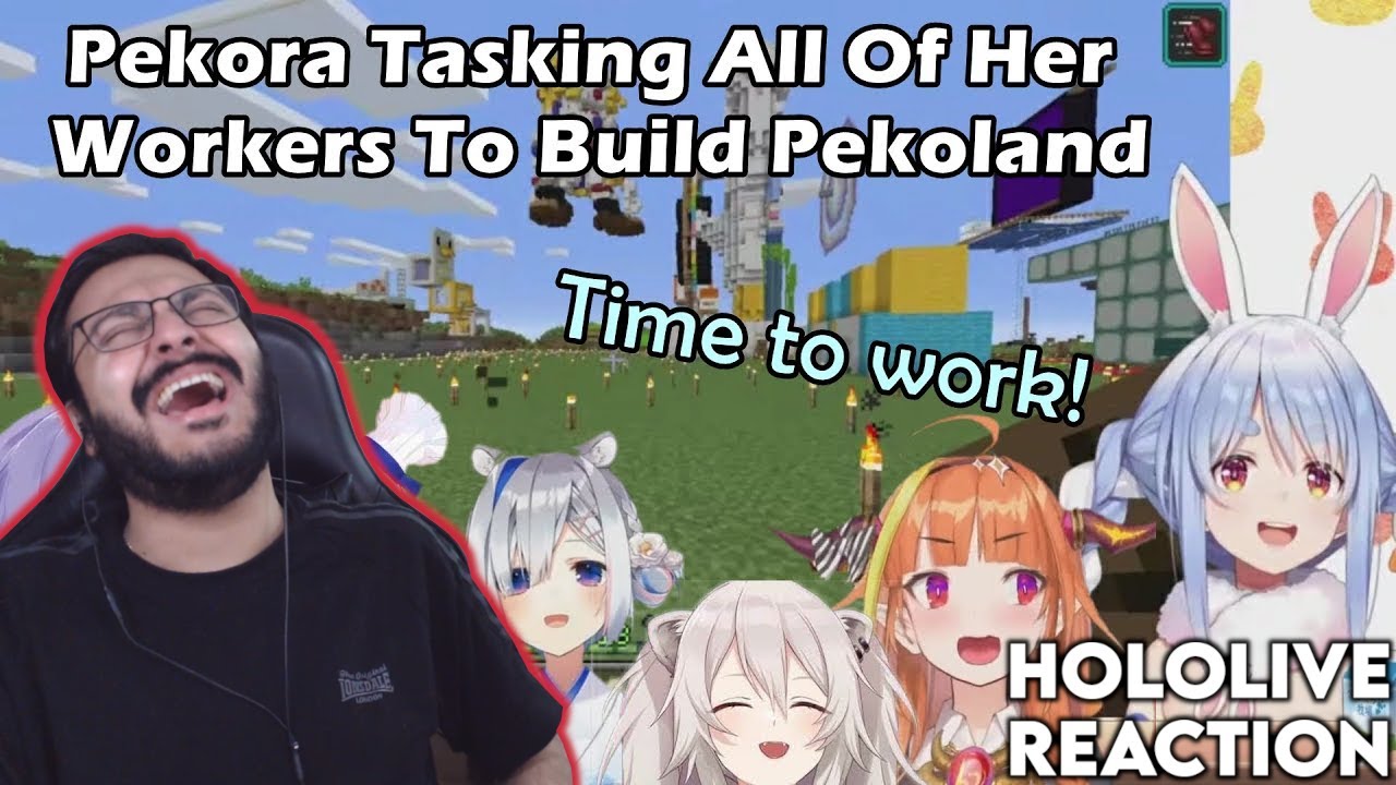 PEKORA TASKS USADA KENSETSU TO START BUILDING PEKOLAND! | HOLOLIVE REACTION