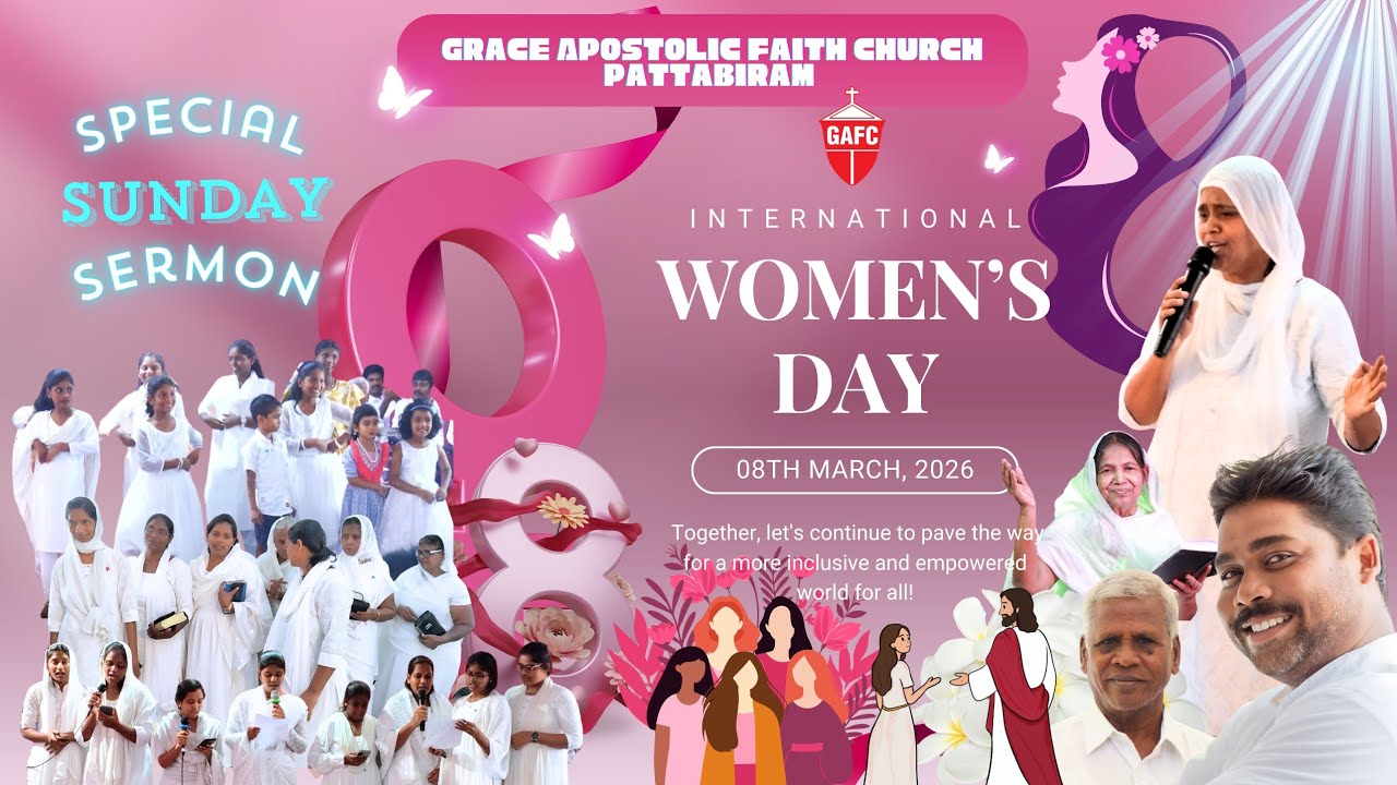 🔴🅻🅸🆅🅴 | Women's Day Sermon | 08-03-2026 | GAFC Pattabiram