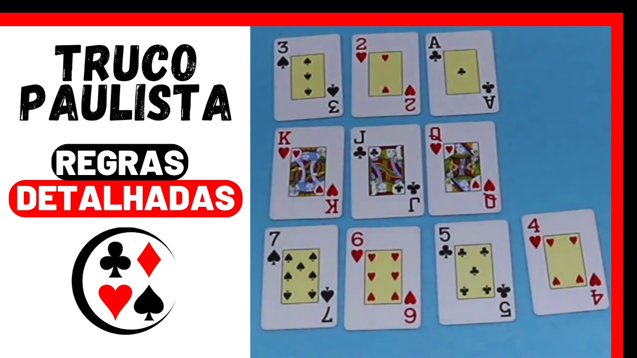 Como Jogar TRUCO Paulista - Jogo de Baralho ♣️♦️♠️♥️
