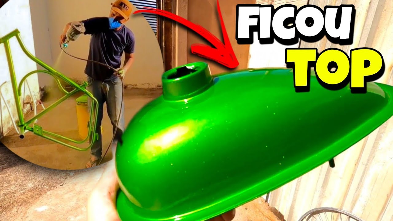PINTURA NA BIKE MOTORIZADA DO INSCRITO FEITA 😀 ( ficou top)