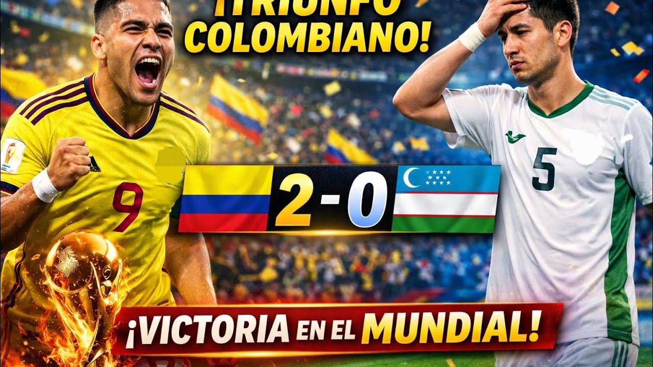 Colombia vs Uzbekistán Mundial | Resultado 2–0 | Primer partido fase de grupos