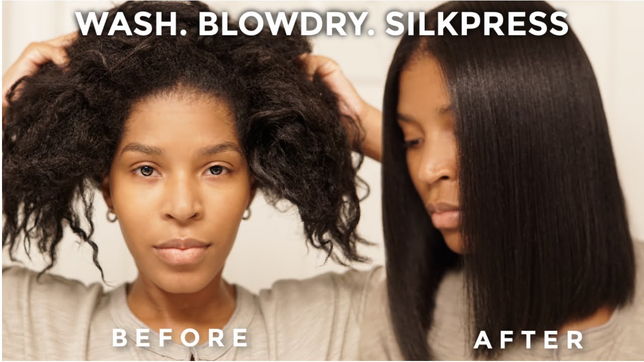HOW I SILK PRESS MY HAIR AT HOME!