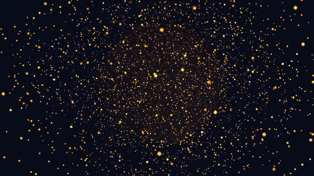 Golden star dust | Satisfying Bokeh Animation Loop