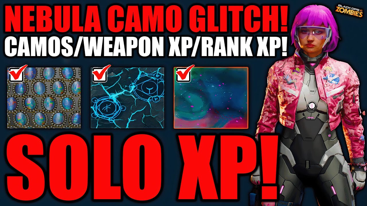 NEW *SOLO* NEBULA CAMO GLITCH BO6/WEAPON XP + FULLY AFK XP GLITCH/UNLIMITED GOBBLEGUMS/BO6 ZOMBIES