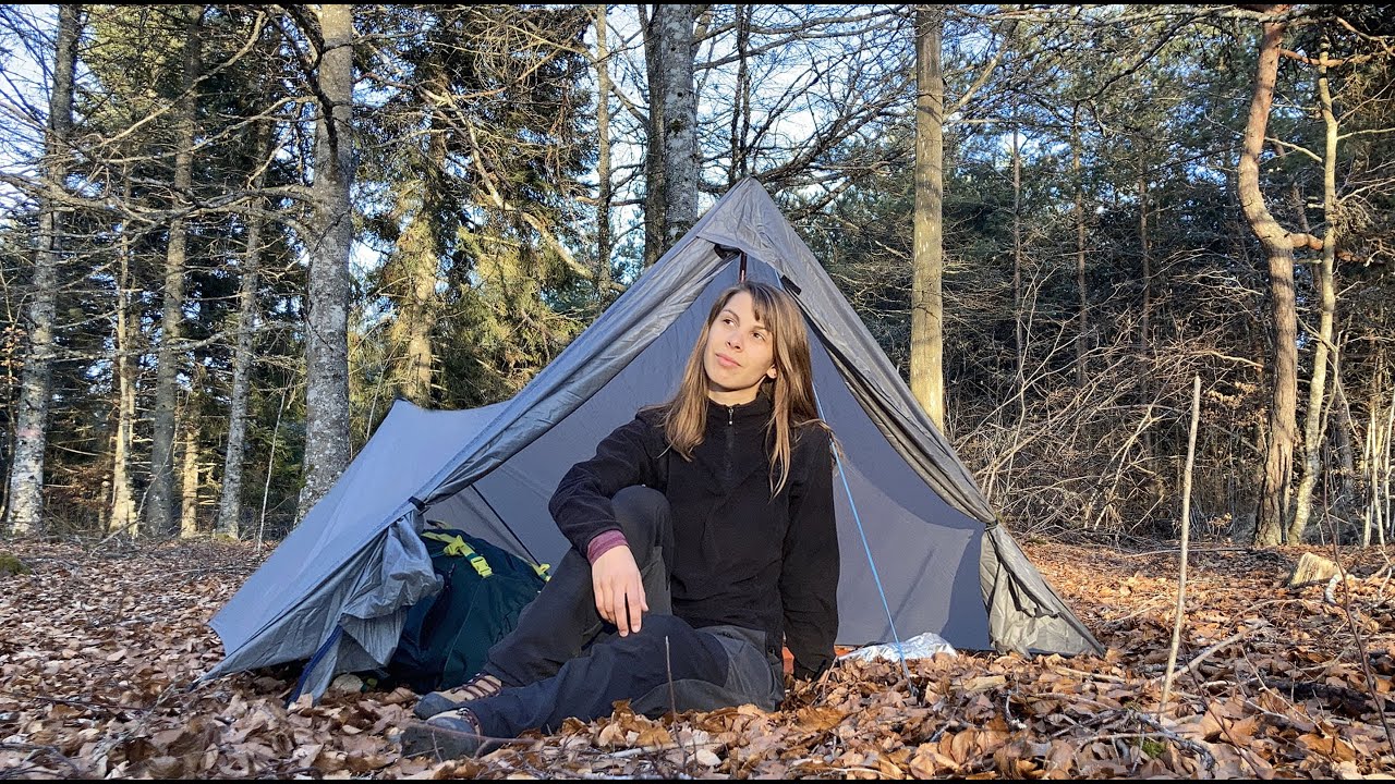 Bivouac seule en foret 🌲
