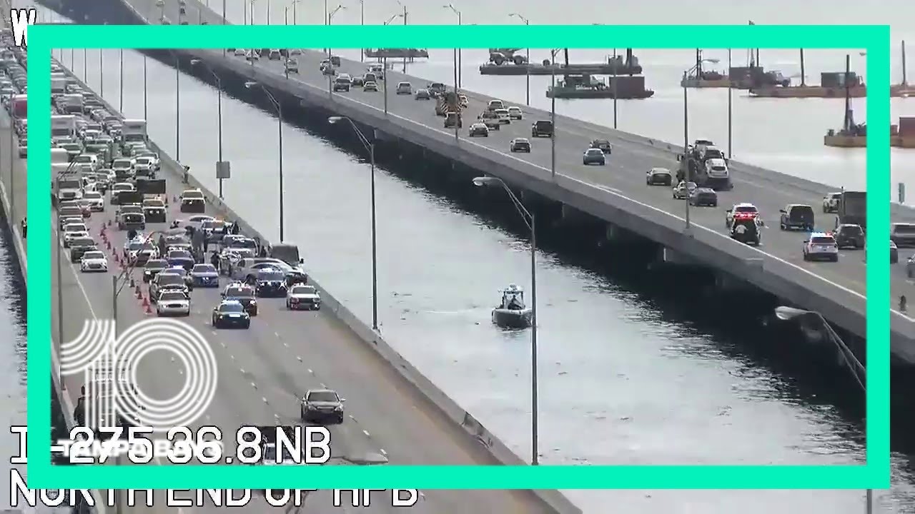 Emergency crews respond to water rescue off Howard Frankland Bridge