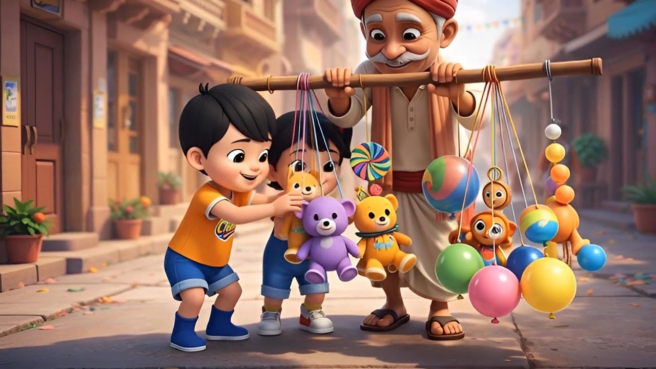 Dekho Khilaune Wala Aaya👶 |  chulla chulli hindi Rhymes #kidsrhymes2026