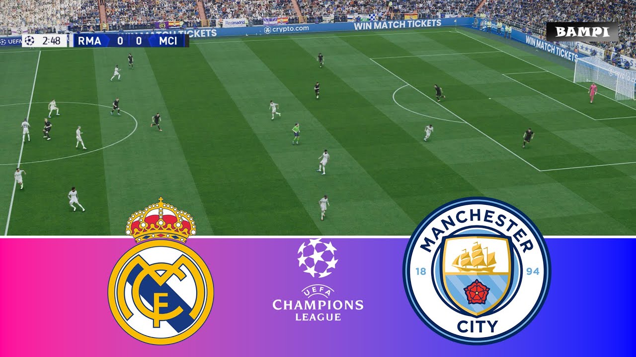 Real Madrid vs Manchester City - UEFA Champions League 25/26 / Full Match / PES 21 Gameplay