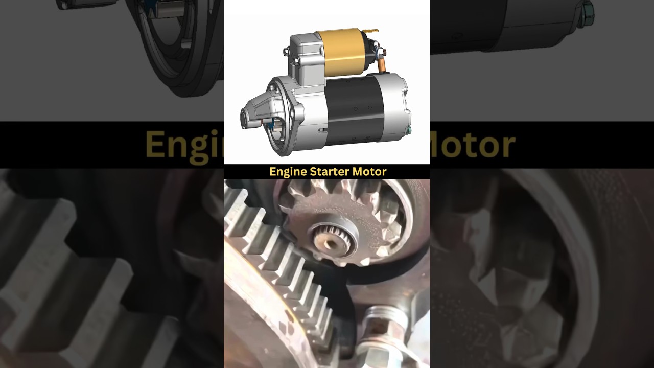 Engine Starter Motor | How it&rsquo;s work? #cad #automobile #3dprinting #solidworks #ddesignhub