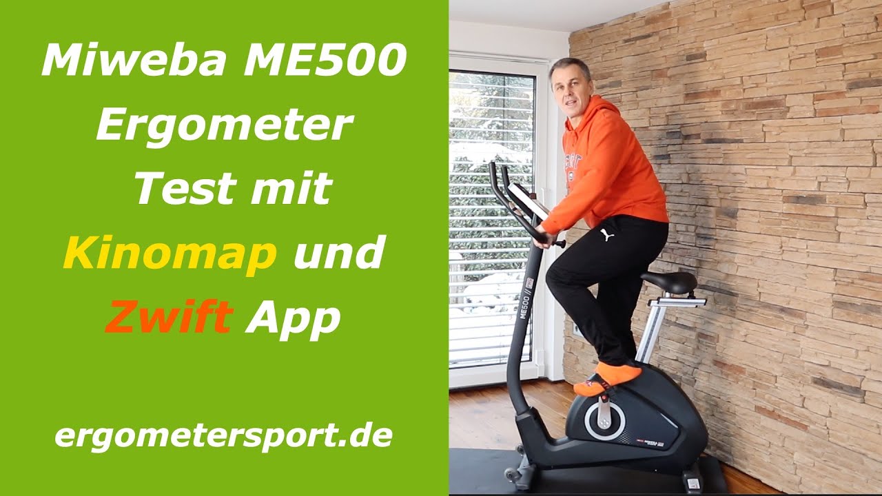 Miweba ME500 Ergometer mit Zwift und Kinomap im Test