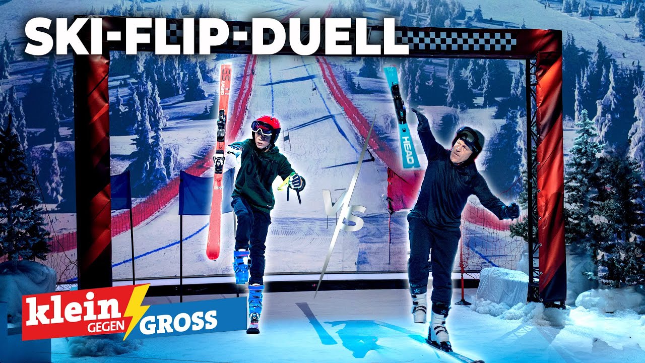 Gian-Luca (14) vs. Didier Cuche: Ski-Flip-Challenge | Klein gegen Groß