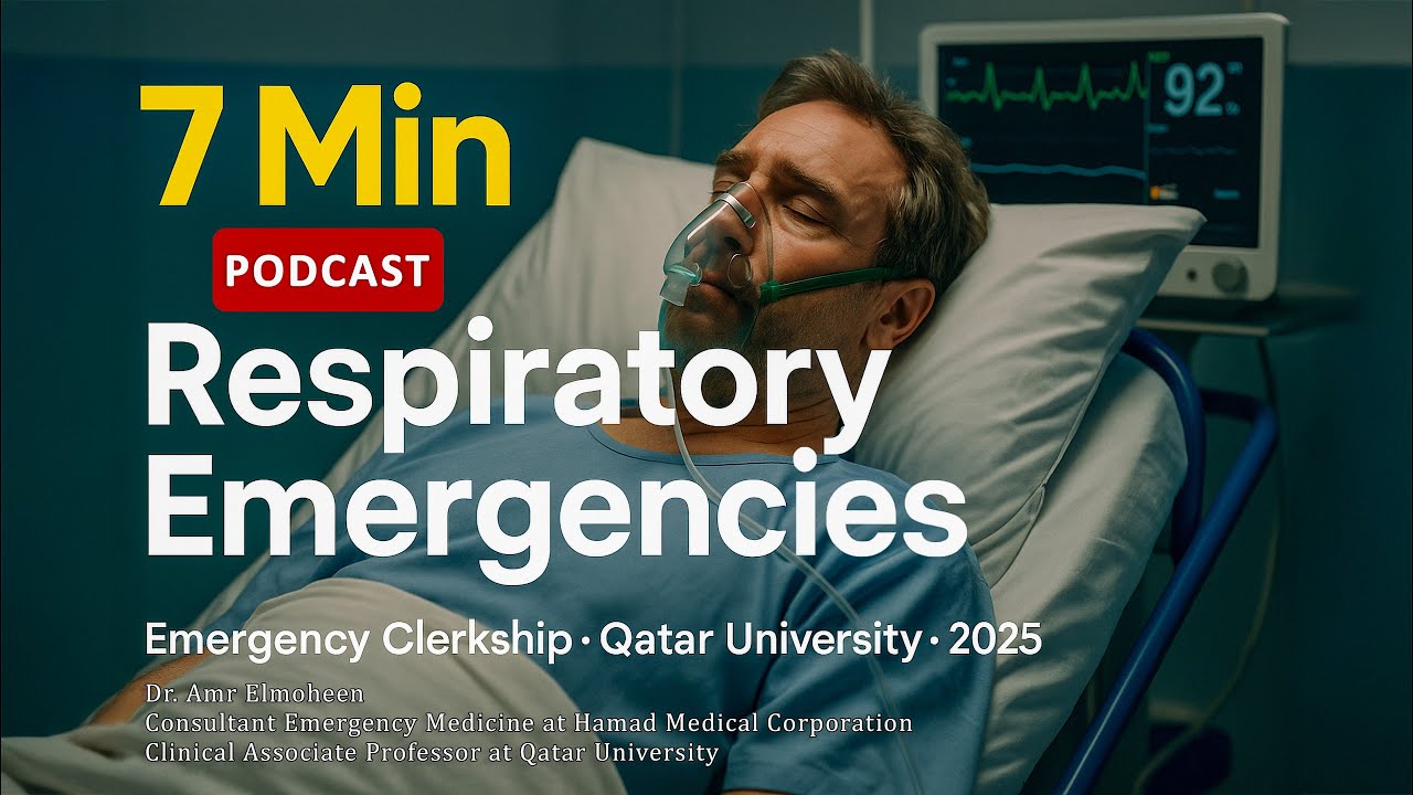 Respiratory Emergencies in 7 Minutes ⚡️ Asthma, COPD, Pneumothorax & PE — Emergency Masterclass