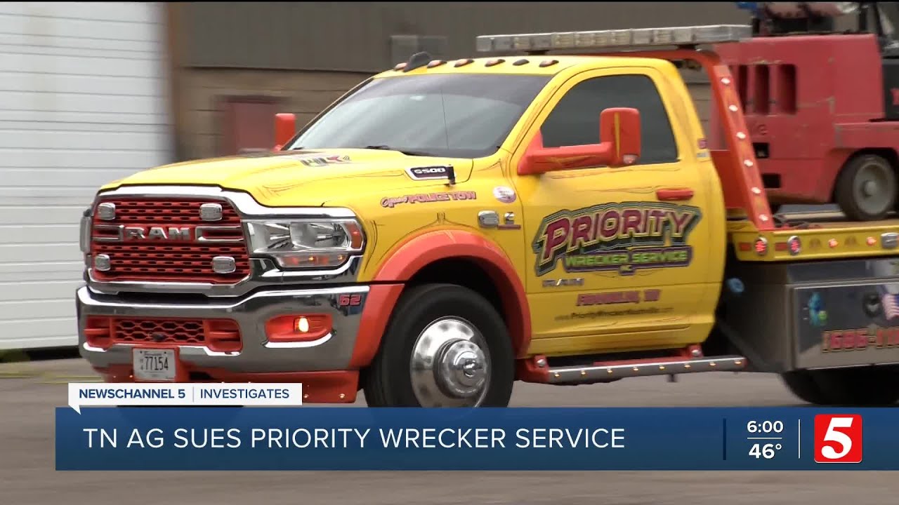 Tenn. AG sues towing company for 'deceptive and unfair business practices'