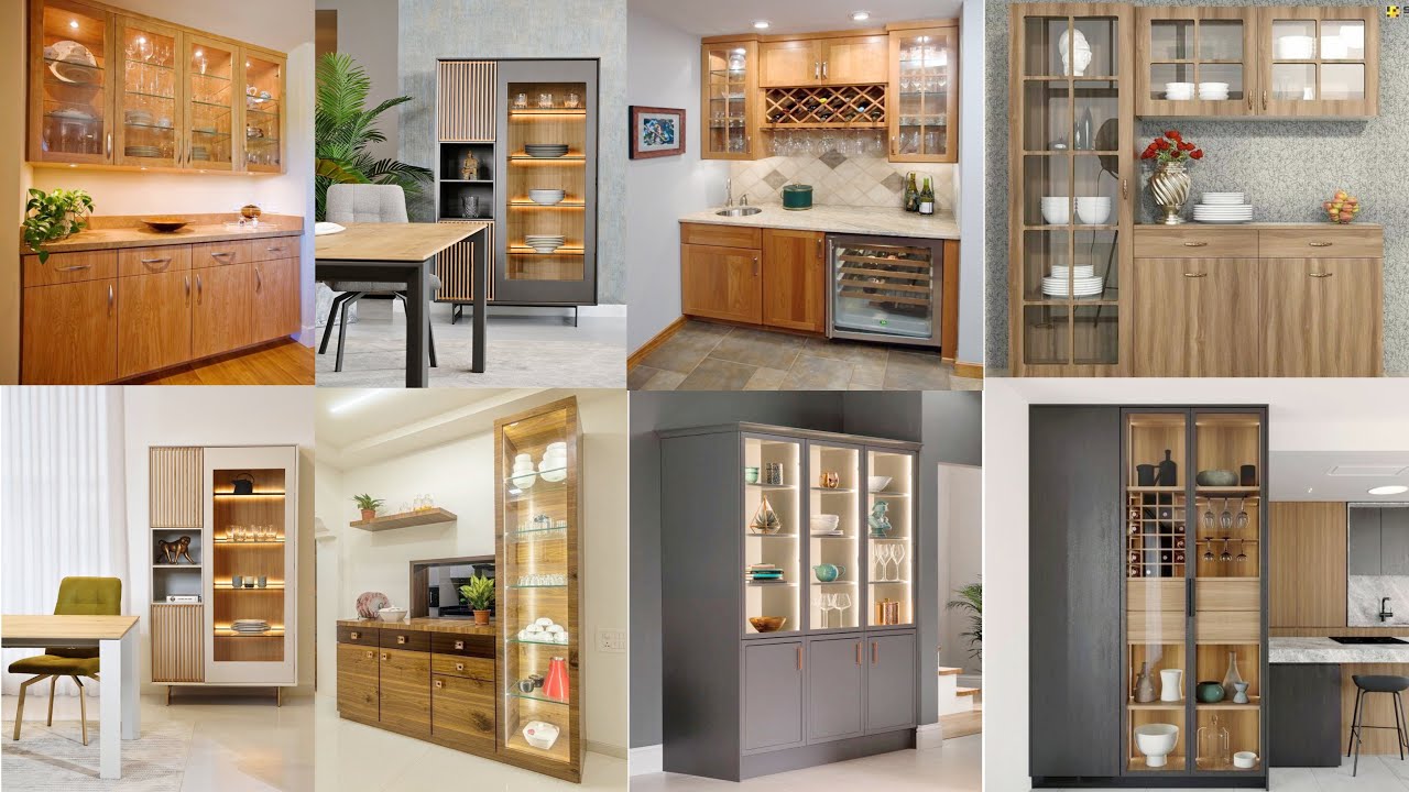 Top 45 Crockery Unit Designs 2024 | Dining Room Crockery showcase | kitchen Crockery Cabinet Designs