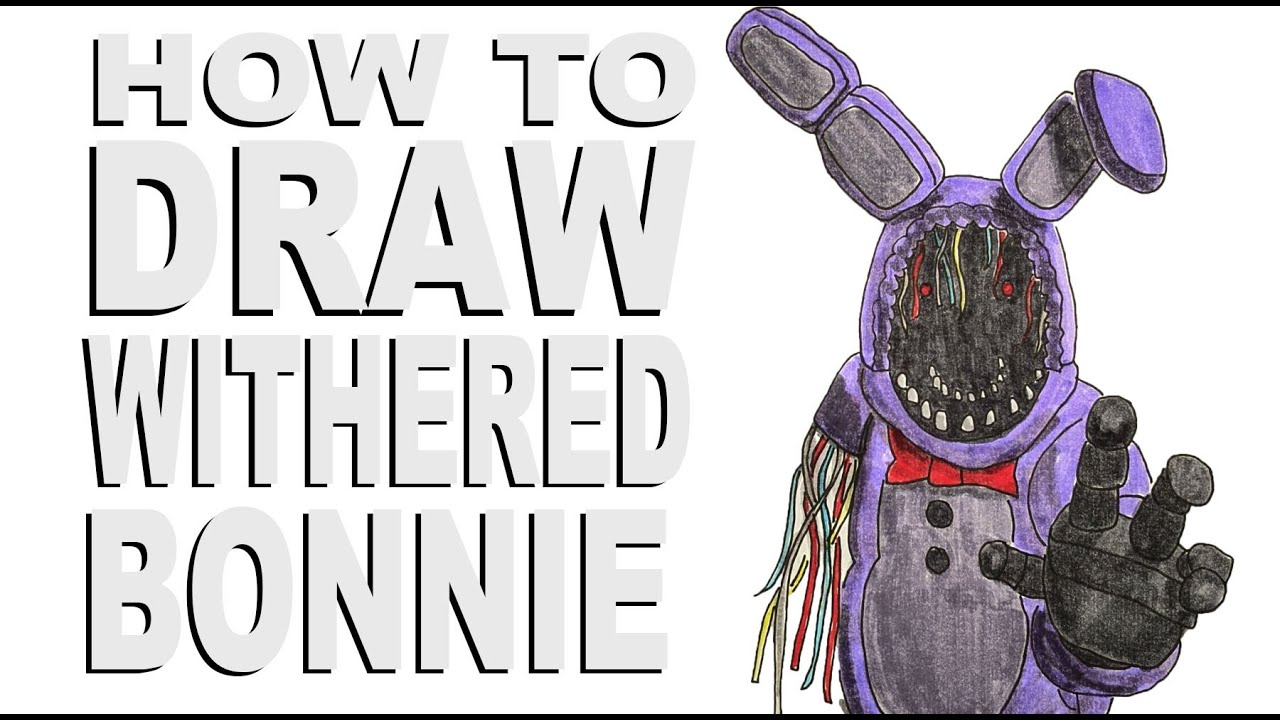 Как нарисовать Withered Bonnie (FNAF)