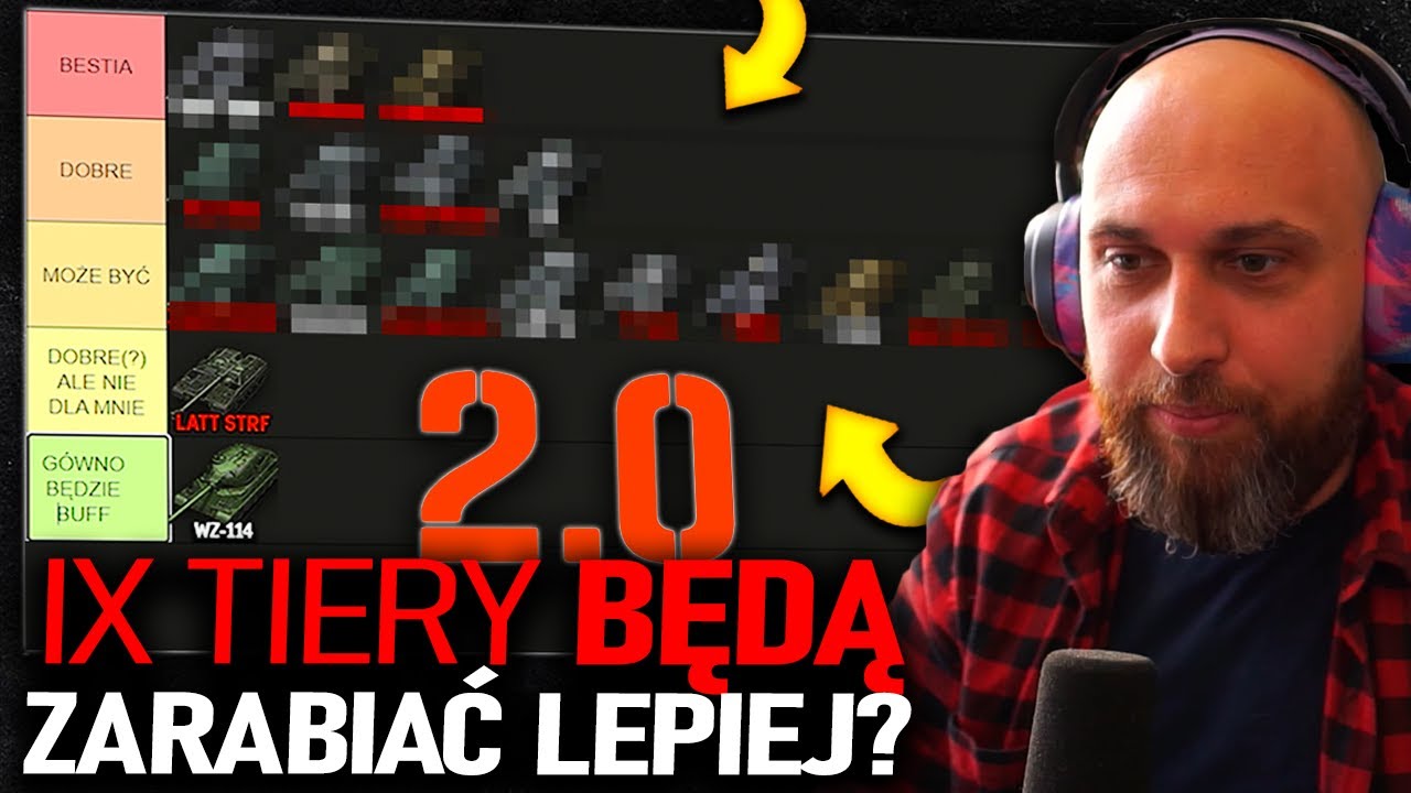 IX Tiery premium BĘDĄ LEPIEJ ZARABIAĆ w WOT 2.0 - Tierlista WSZYSTKICH premek IX poziomu!