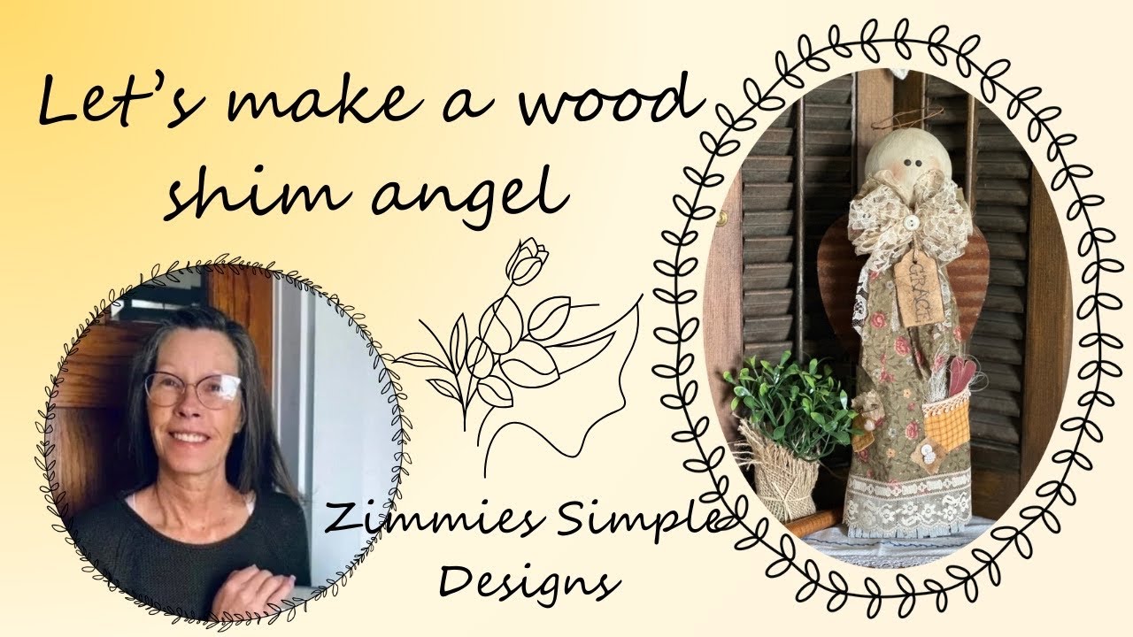 Wood shim angel/ DIY Wood shim angel/Easy Rustic Craft tutorial/Rustic Angel DIY/Simple wood shim
