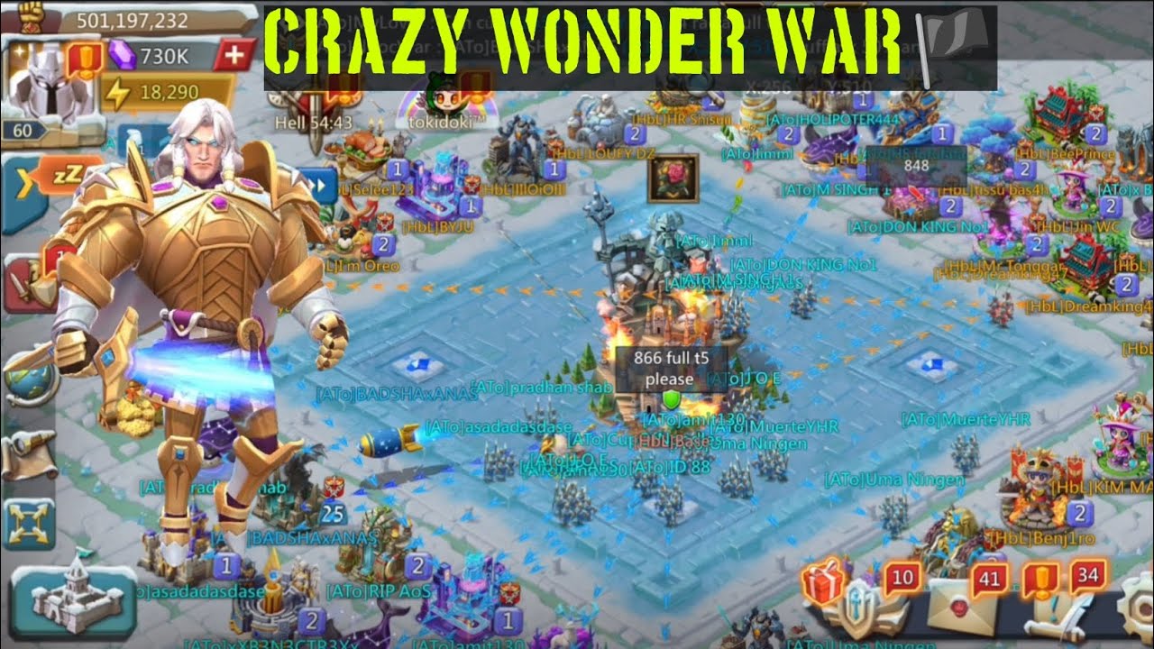 War of Wonder with New Mini Lead in Dom 2-3 🔥 #lordmobile 