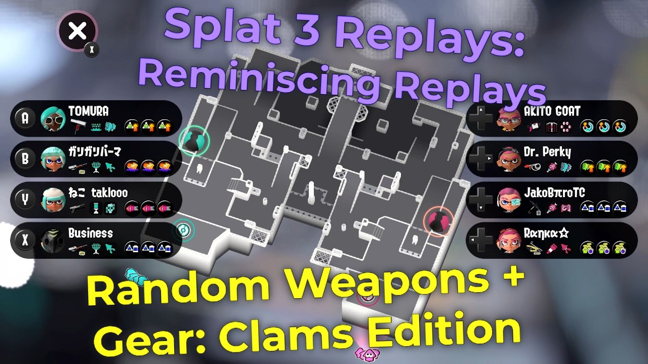 S3 Replays: Random Weapons & Gear: Clams Edition (Sheldon Gear-Ability Shuffle)(Reminiscing Replays)