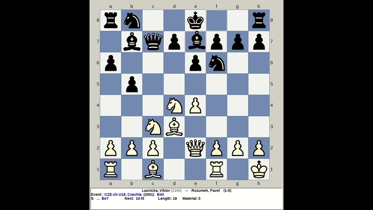 Laznicka, Viktor vs Rozumek, Pavel | Czechia Chess U18 2001