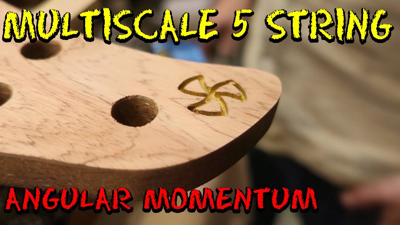 Multiscale 5 string Bass Episode 3 - Carving, ebonizing, and fretting the neck