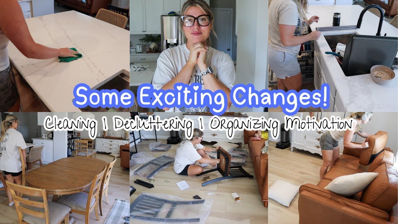 Extreme Cleaning Motivation | Home updates | New Dining Room Furniture | Working Mom Clean with Me
