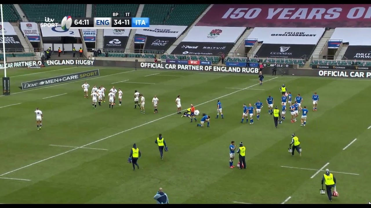 Jack Willis Injury - Six Nations 2021 (England vs Italy)